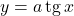 y=a \operatorname{tg} x